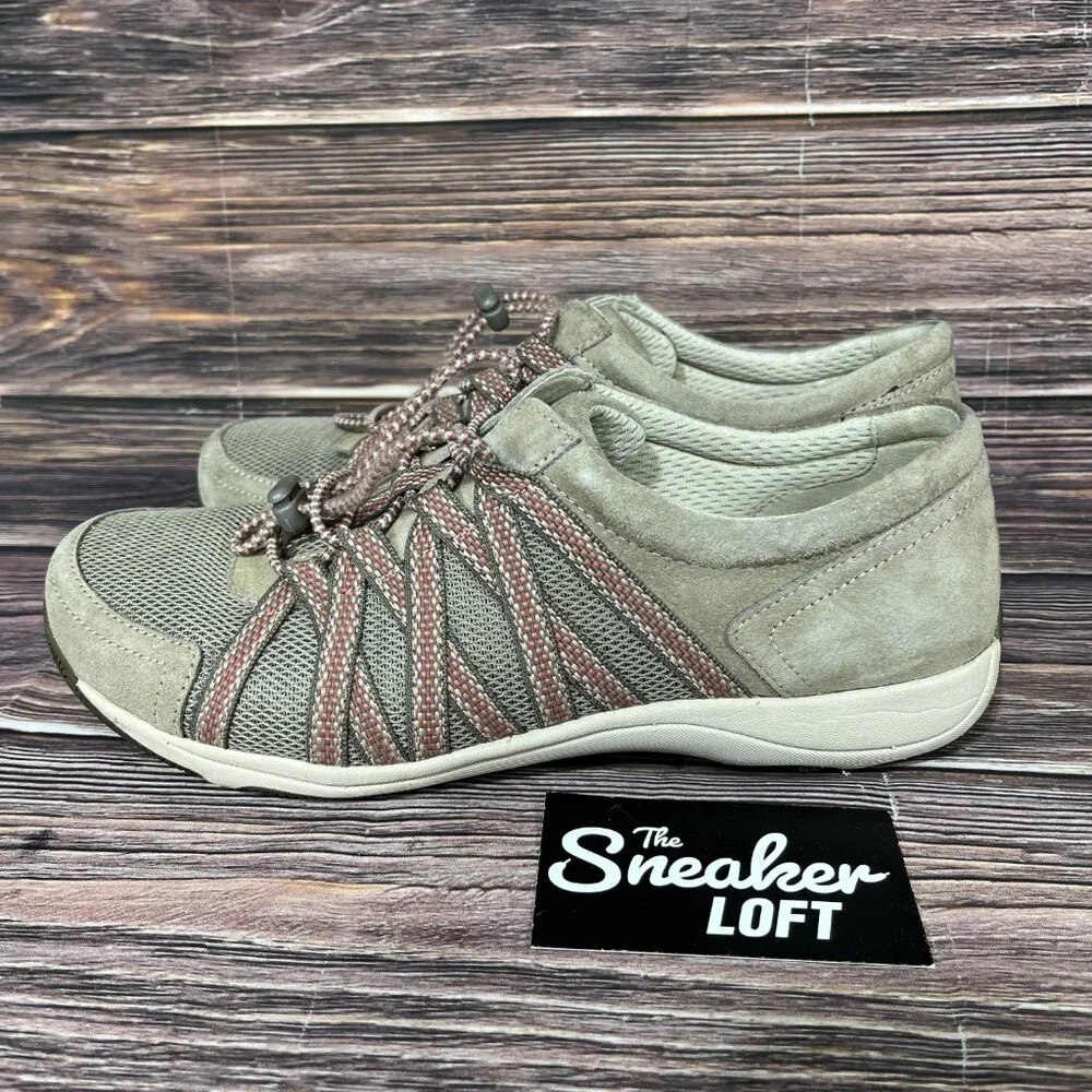 Dansko Women's‎ Honor Beige Suede Casual Walking Shoes 40 WIDE